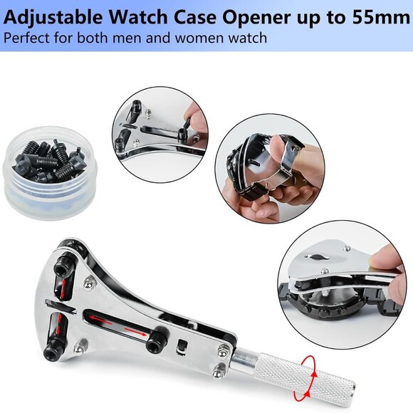 Watch Repair Kit + Watch Press, Watches Band Link Pin Set - Picture 3 of 6